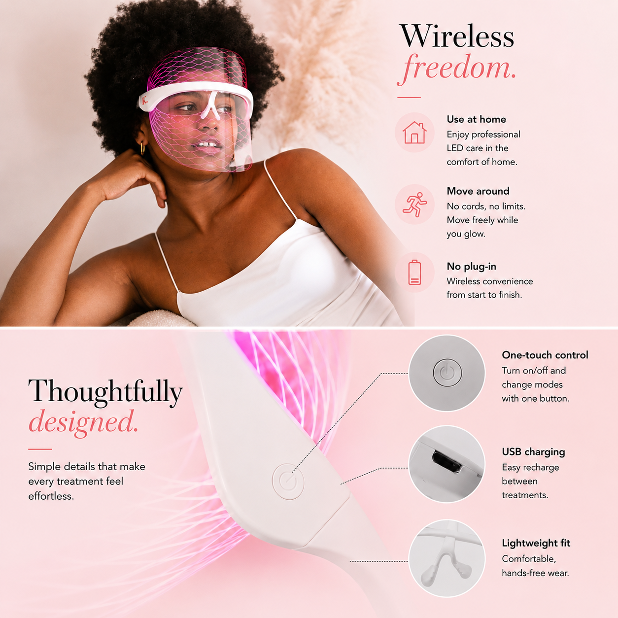 7 Colour LED Light Therapy Mask