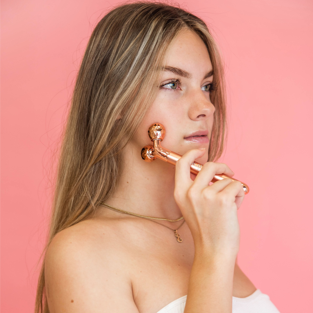 Rose Quartz Vibrating Beauty Roller