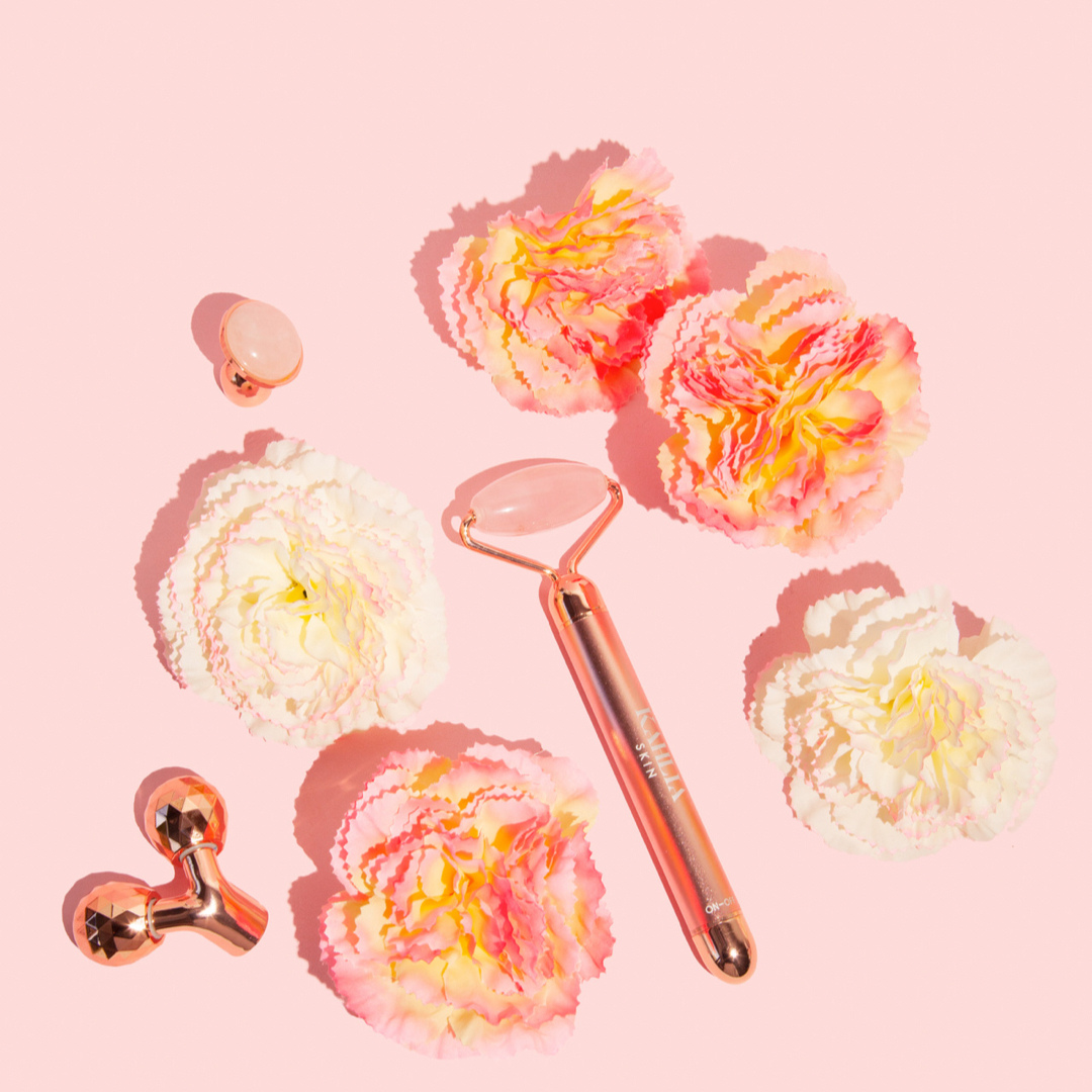 Rose Quartz Vibrating Beauty Roller