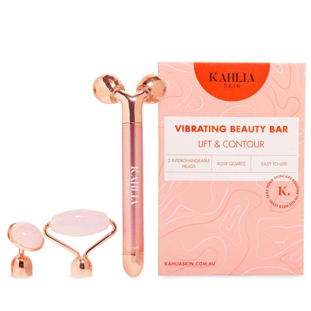 Rose Quartz Vibrating Beauty Roller Rose Quartz Vibrating Beauty Roller
