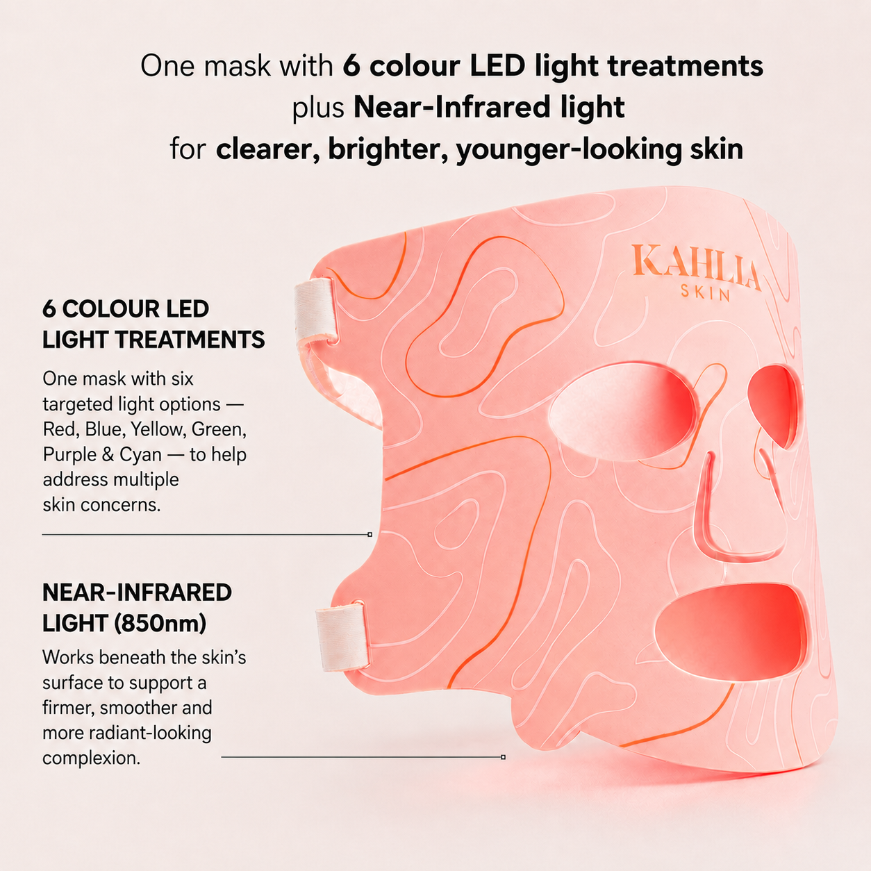 LED Silicone Radiant Mask - Face, Neck & Décolletage