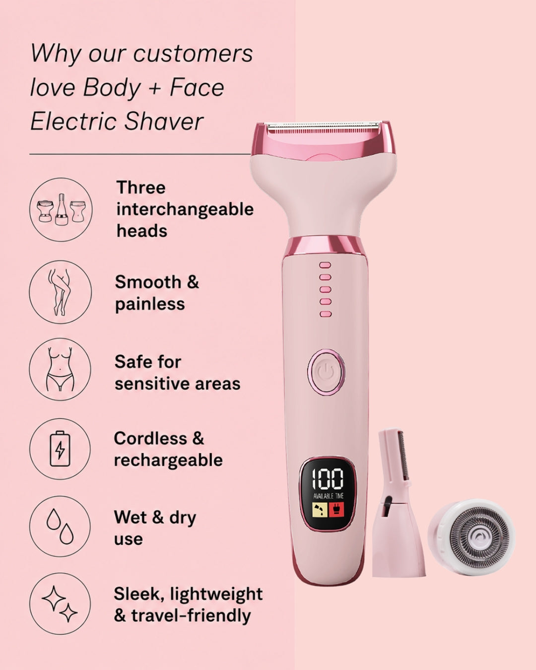 Body + Face Electric Shaver
