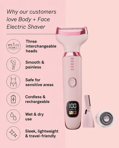 Body + Face Electric Shaver