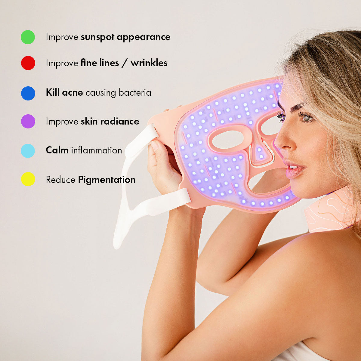 LED Silicone Radiant Mask - Face, Neck & Décolletage