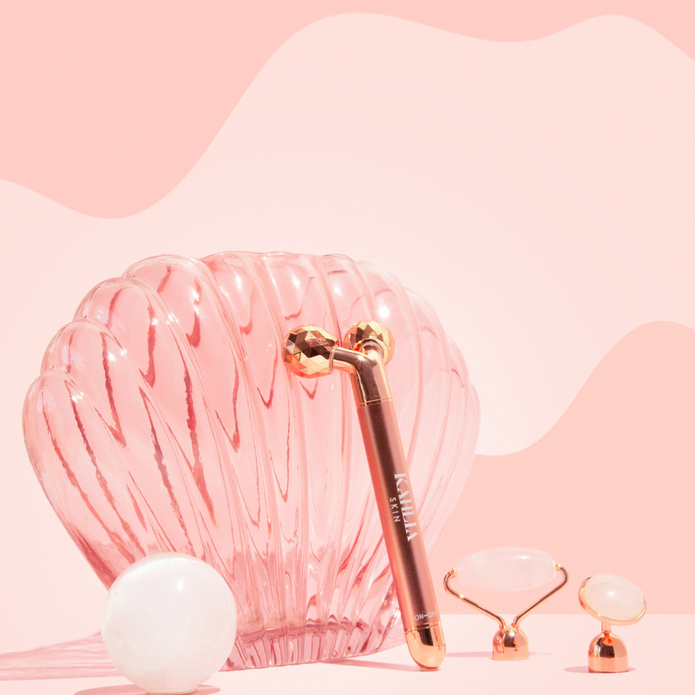 Rose Quartz Vibrating Beauty Roller